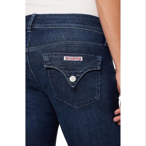 HUDSON Collin Midrise Bootcut Ankle Cropped Alexa Dark Wash Stretch Jeans - Picture 3 of 15